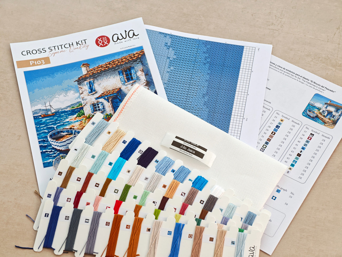 Cross Stitch Kit AVA P103-The Fisherman's Corner
