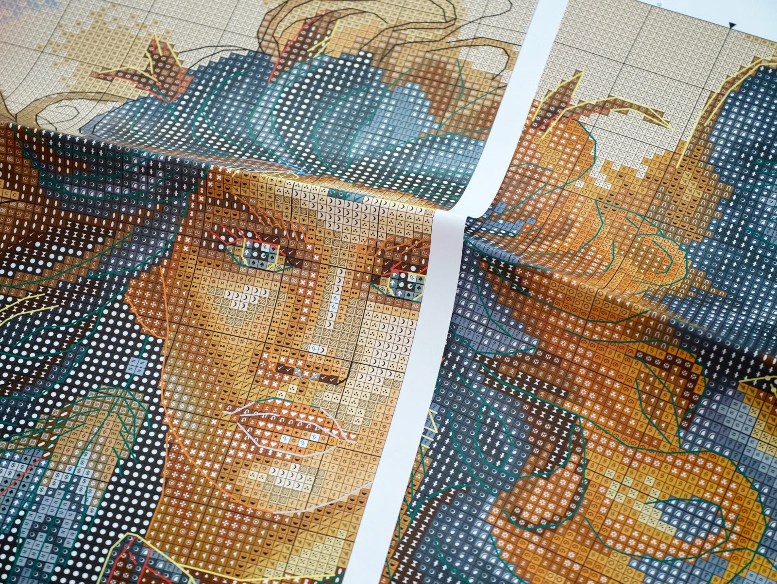 The Worrior and the Wolf - Cross Stitch Kit AVA P076