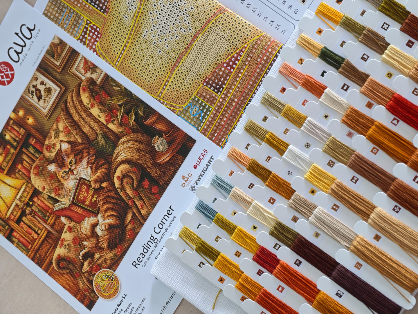 Cross Stitch Kit AVA P111-Reading Corner