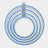 Blue Embroidery Round Hoop - Nurge Flexible Hoop, Round Cross Stitch Hoop