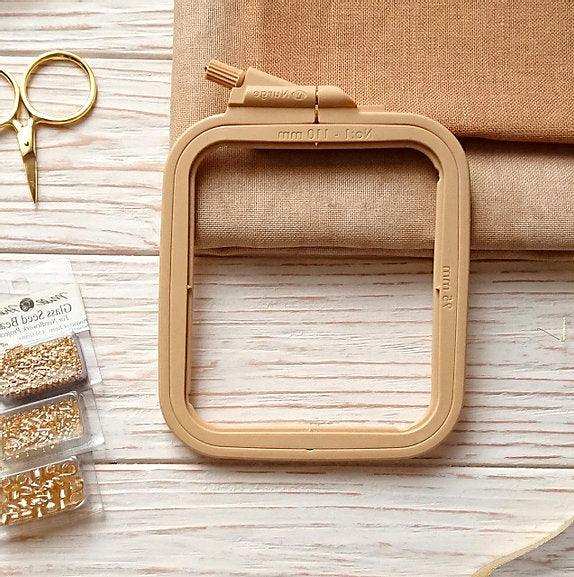 Cross Stitch Hoop, Beige - Nurge Embroidery Hoop