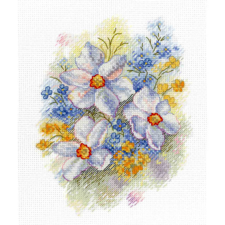 Cross stitch kit "Floral compliment"SNV-822