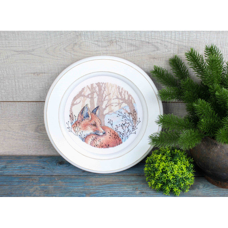 Cross stitch kit "In the winter forest" SNV-900