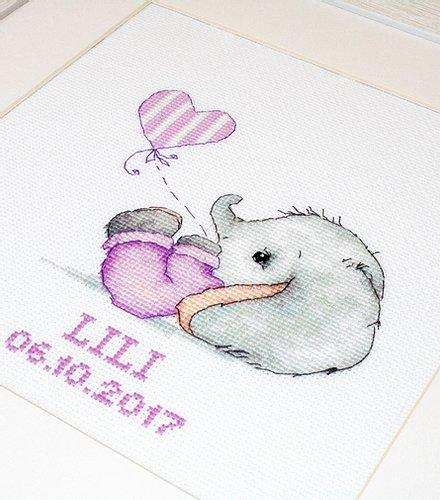 Cross Stitch Kit Luca-S - Baby Girl, B1133