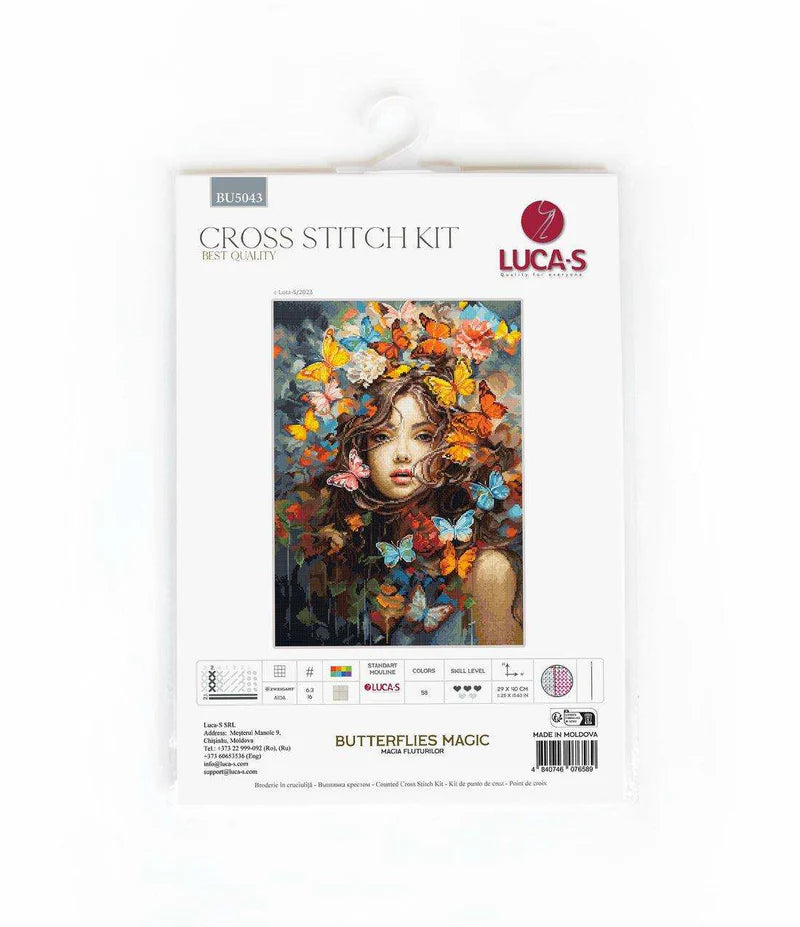 Cross Stitch Kit Luca-S - Butterflies Magic, (BU5043)