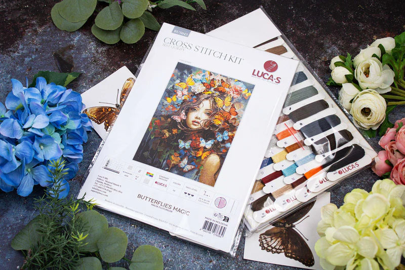 Cross Stitch Kit Luca-S - Butterflies Magic, (BU5043)