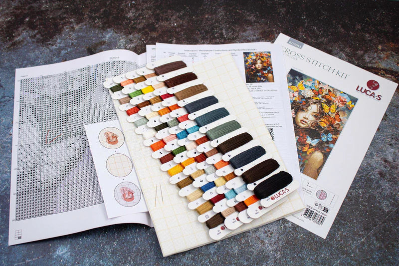 Cross Stitch Kit Luca-S - Butterflies Magic, (BU5043)