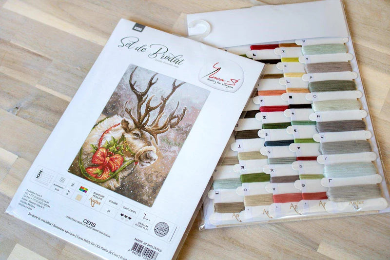 Cross Stitch Kit Luca-S - Christmas Deer, (B598)