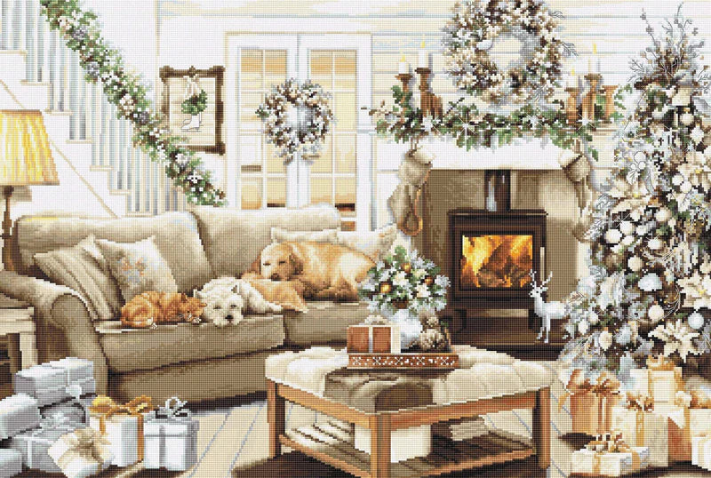 Cross Stitch Kit Luca-S - Dreaming of a White Christmas, (B2393)