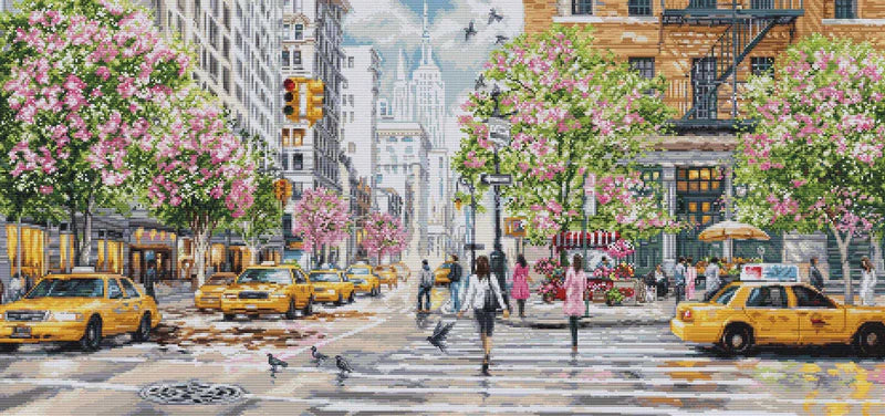 Cross Stitch Kit Luca-S GOLD - New York, (BU5049)