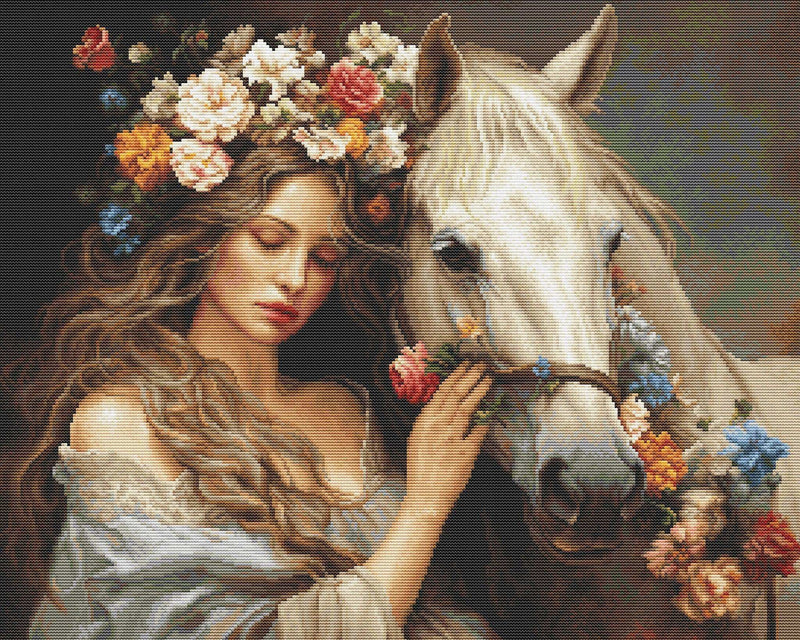 Cross Stitch Kit Luca-S GOLD - The Flower Fairy, (B620)
