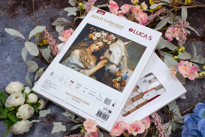 Cross Stitch Kit Luca-S GOLD - The Flower Fairy, (B620)