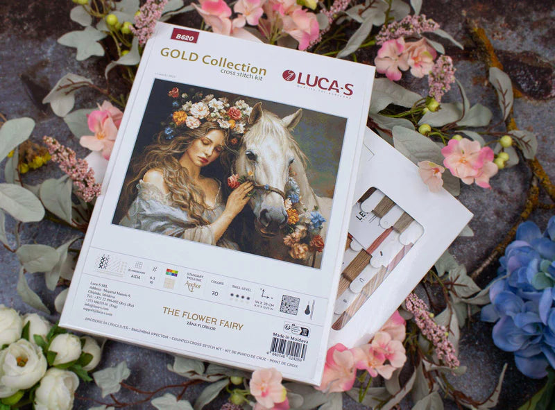 Cross Stitch Kit Luca-S GOLD - The Flower Fairy, (B620)