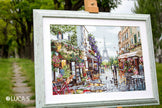 Cross Stitch Kit Luca-S - Paris in flowers, B2365
