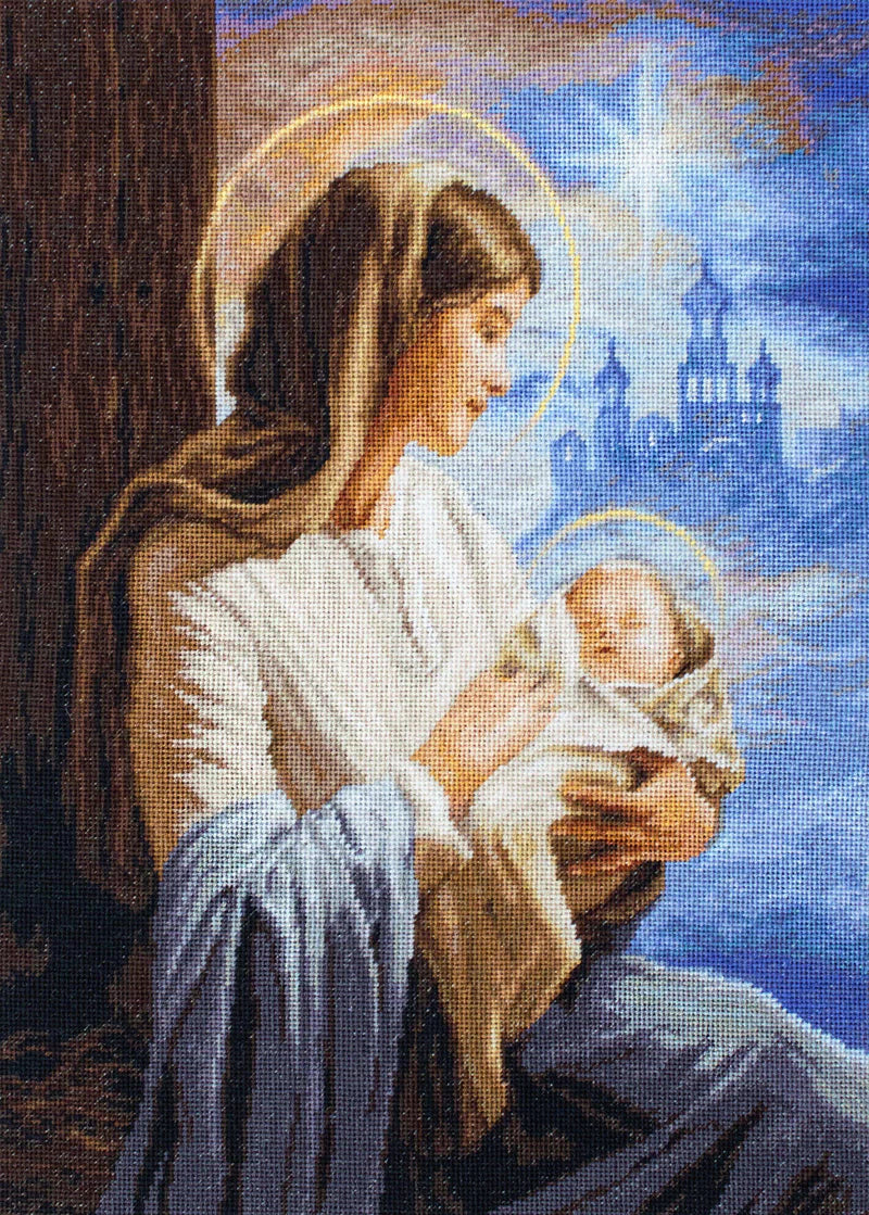 Cross Stitch Kit Luca-S - Saint Mary and The Child, GOLD Collection, (B617)