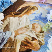 Cross Stitch Kit Luca-S - Saint Mary and The Child, GOLD Collection, (B617)