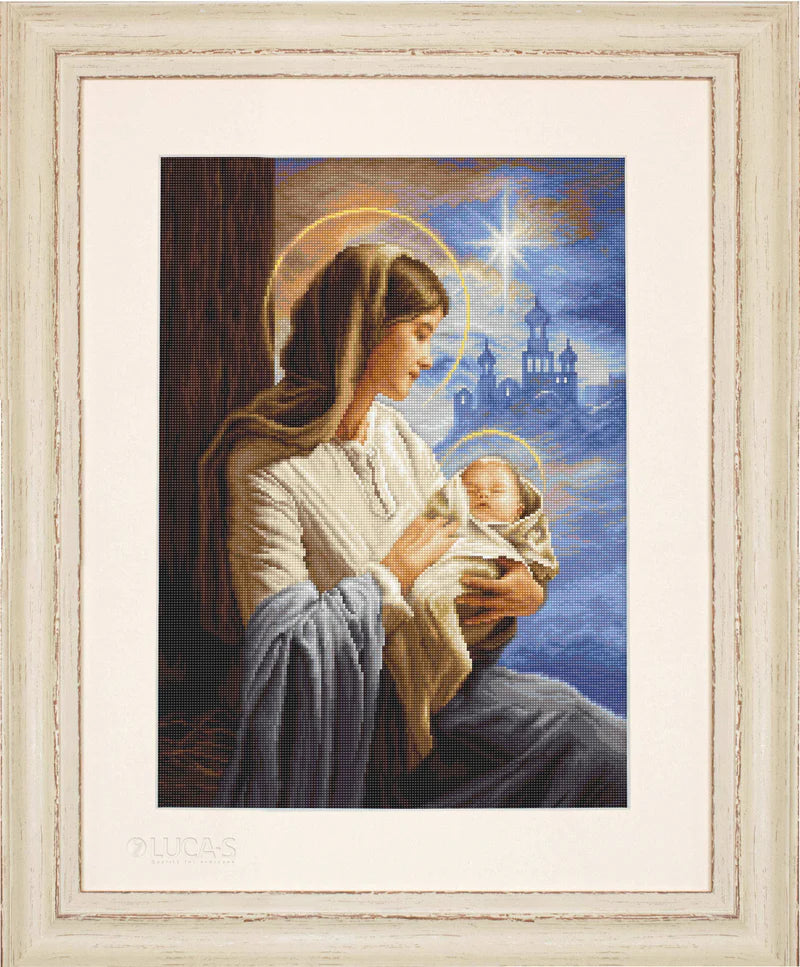 Cross Stitch Kit Luca-S - Saint Mary and The Child, GOLD Collection, (B617)