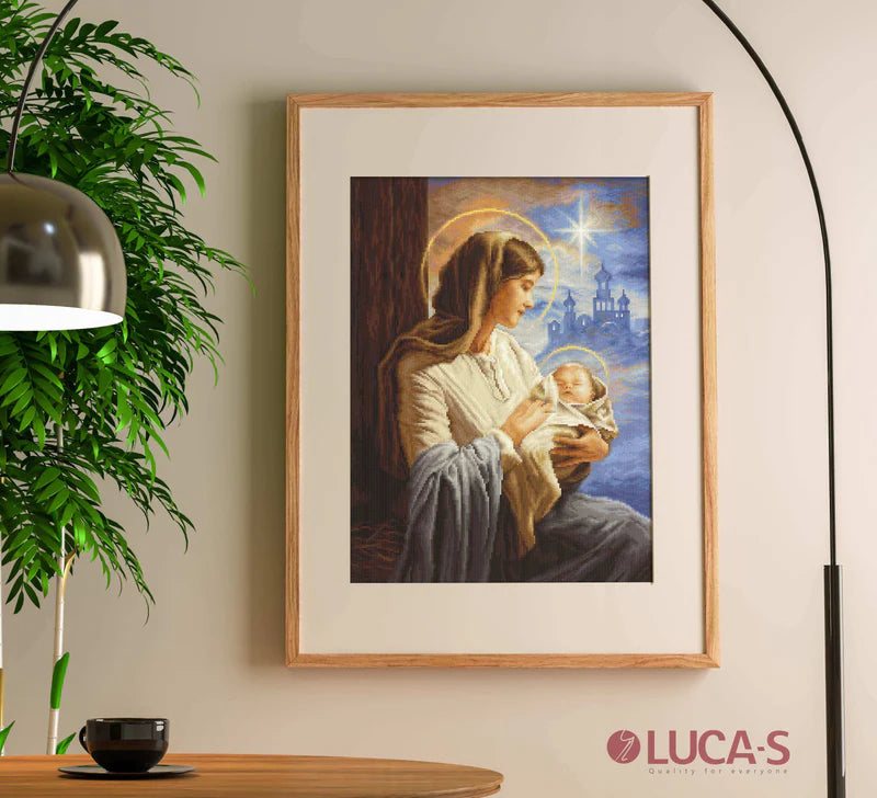 Cross Stitch Kit Luca-S - Saint Mary and The Child, GOLD Collection, (B617)