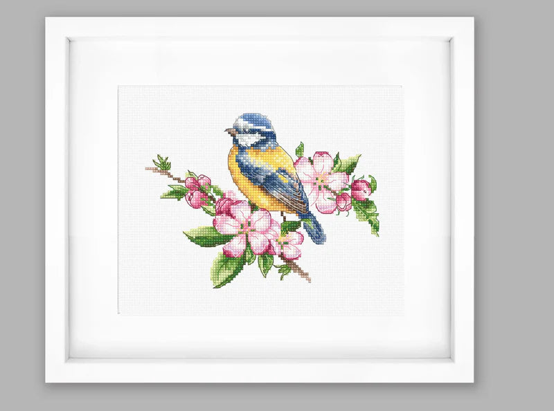 Cross Stitch Kit Luca-S - The blue tit, (B1195)