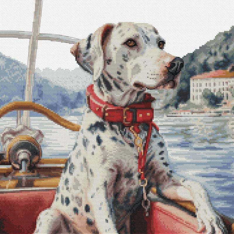 Cross Stitch Kit Luca-S - The Dalmatian on Lake Como, (BU5039)
