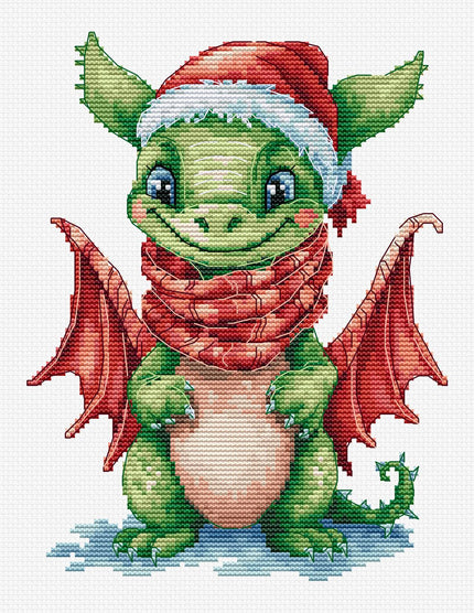 Cross Stitch Kit Luca-S - The Happy Dragon, B1406 - Luca-S Cross Stitch Kits