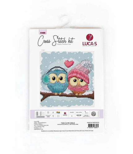 Cross Stitch Kit Luca-S - Two Cute Owls B1400