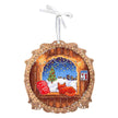 Cross-stitch kit on wooden base 