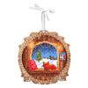Cross-stitch kit on wooden base 