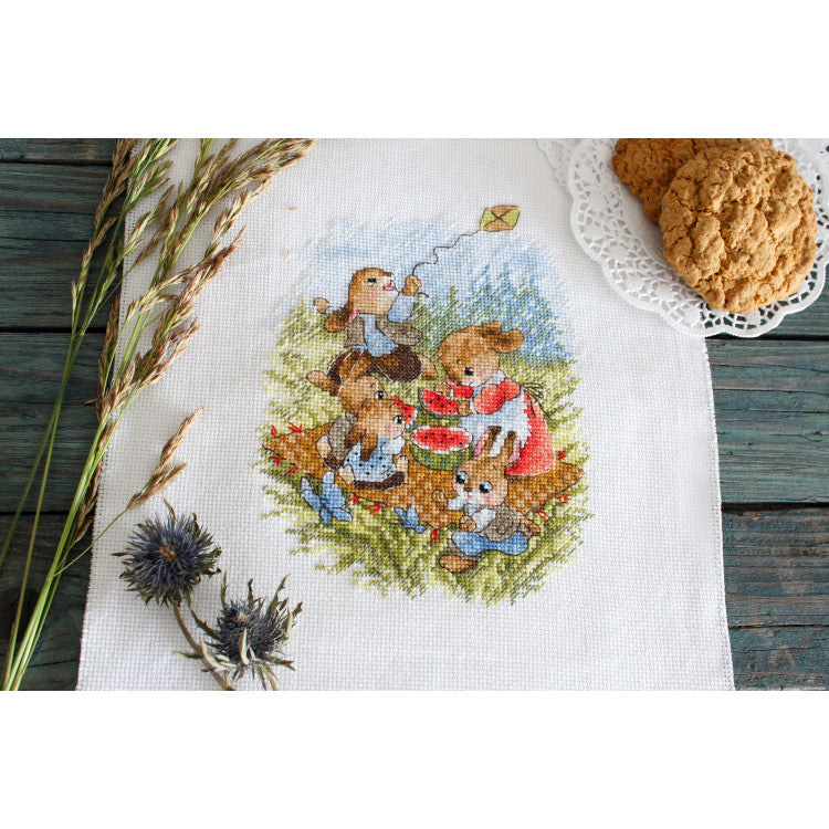 Cross stitch kit "Watermelon picnic" SM-764