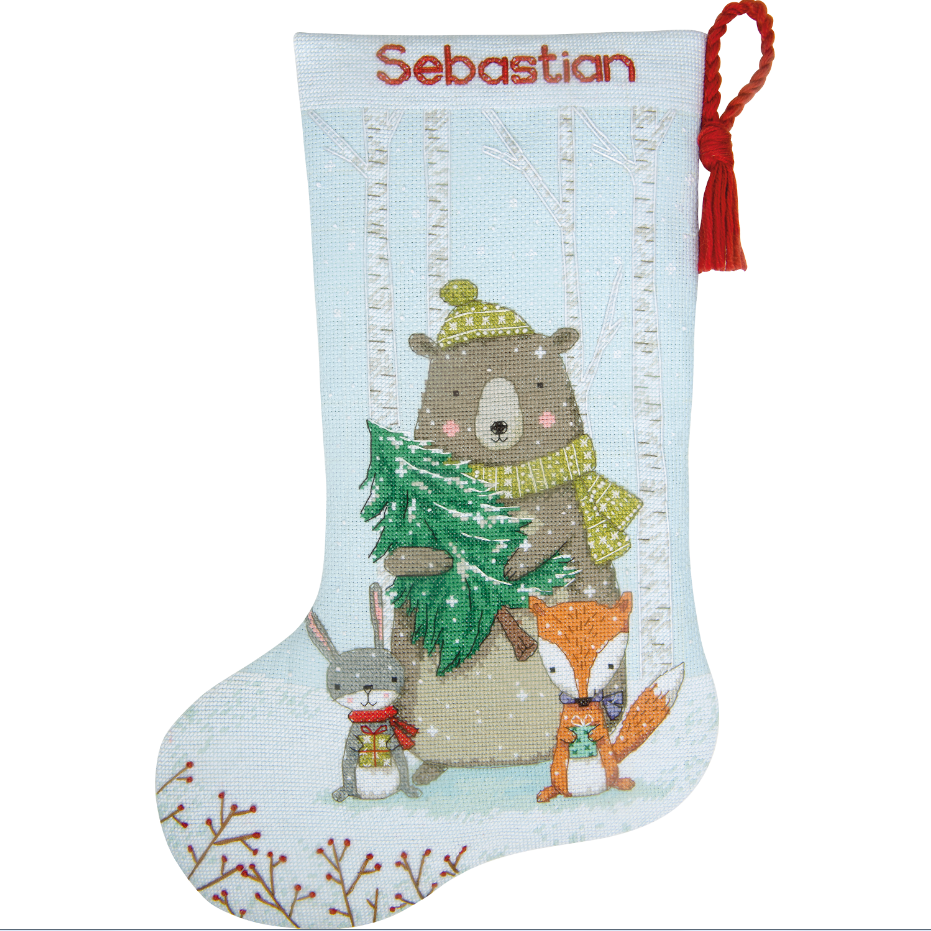 Woodland Animals Stocking D70-09621