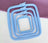 Cross Stitch Square Hoop, Blue - Nurge Embroidery Hoop