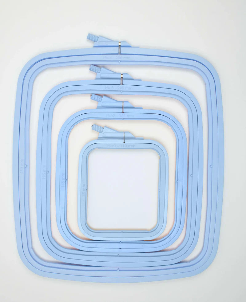 Cross Stitch Square Hoop, Blue - Nurge Embroidery Hoop
