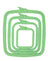 Cross Stitch Square Hoop, Green - Nurge Embroidery Hoop
