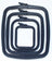 Cross Stitch Square Hoop, Navy - Nurge Embroidery Hoop