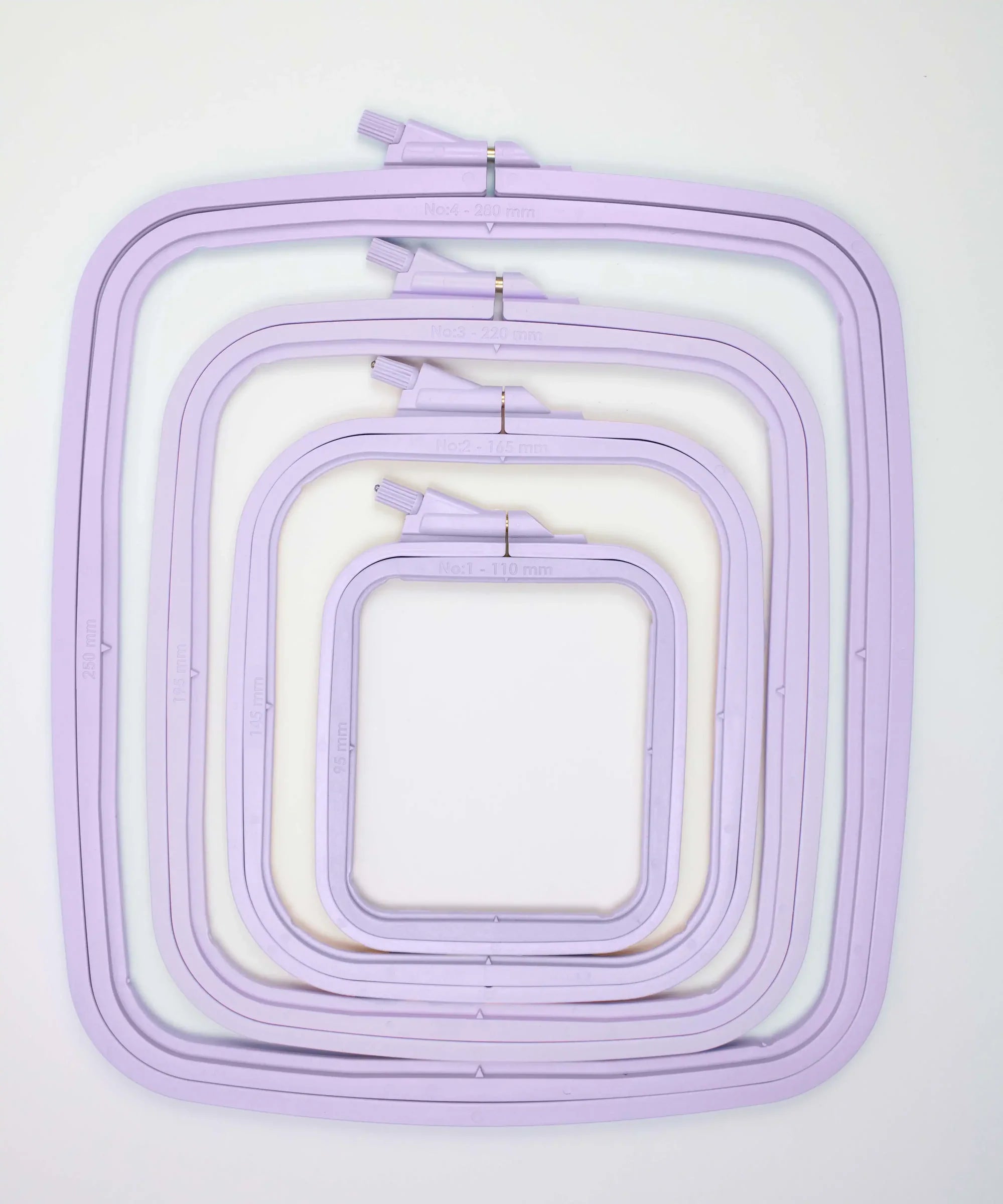 Cross Stitch Square Hoop, Purple - Nurge Embroidery Hoop