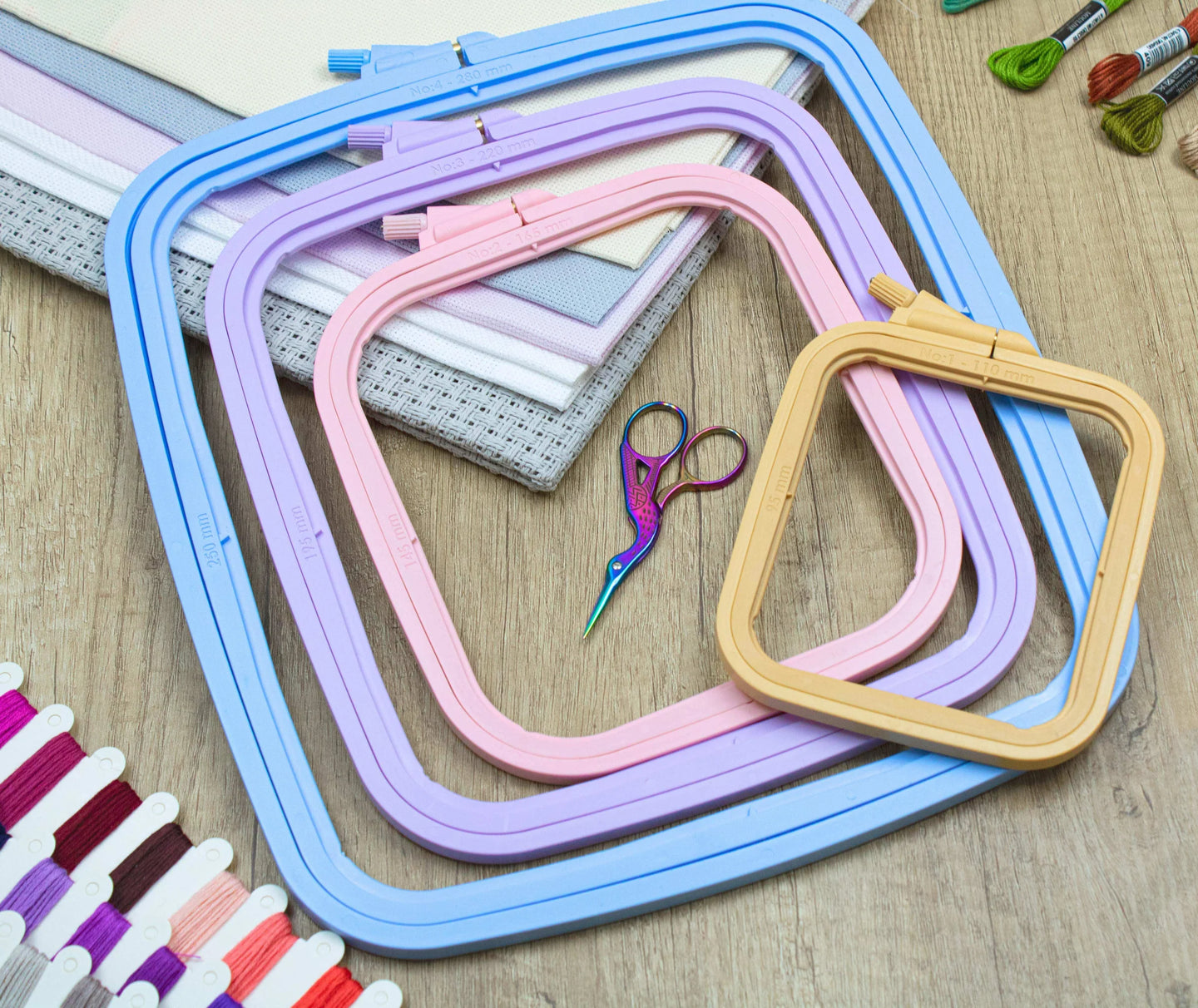 Embroidery Hoops - Nurge Plastic Hoops, Square 300