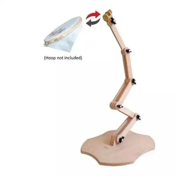 Nurge 190-5 Embroidery Floor Stand – Adjustable Wooden Needlecraft Stand