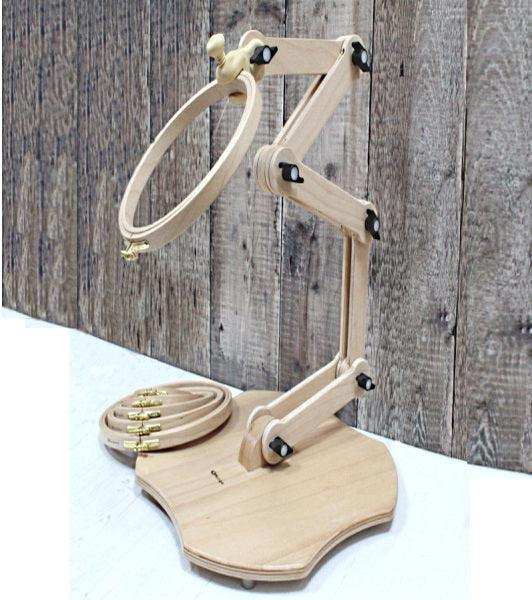 Nurge 190-5 Embroidery Floor Stand – Adjustable Wooden Needlecraft Stand