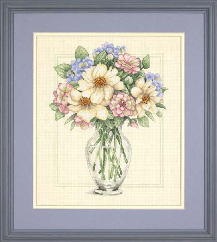 Flowers in Tall Vase D35228