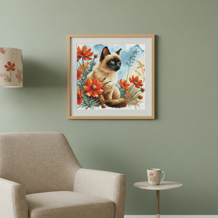 The Cat's Garden - Cross Stitch Kit AVA P172