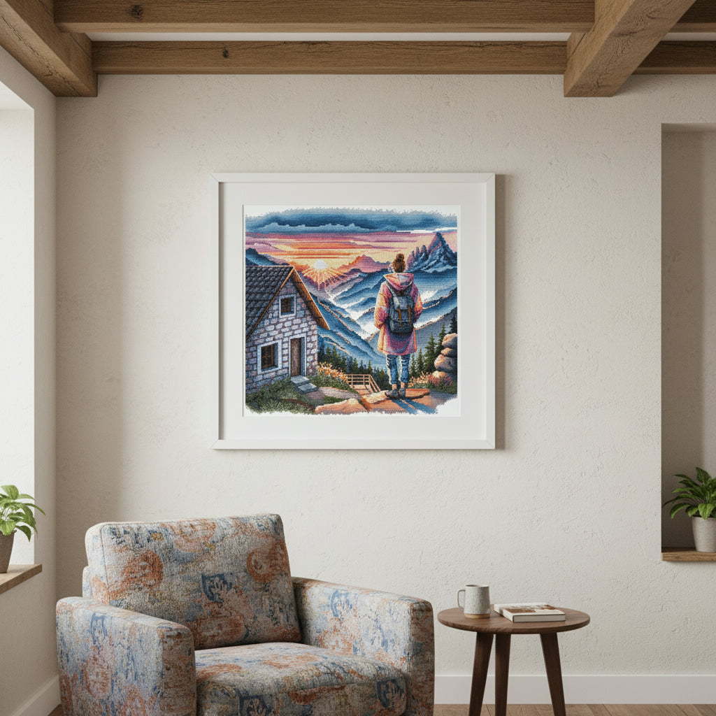 Sunrise on the Mountain - Cross Stitch Kit AVA P112