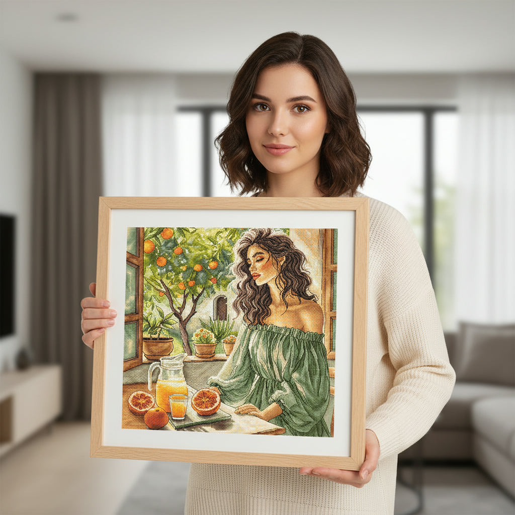 Window to the Garden - Cross Stitch Kit AVA P191