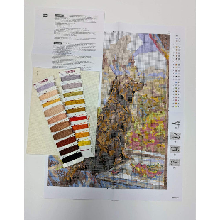 Cross stitch kit "Let's go for a walk!" 18x24 SR2256