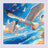 Cross stitch kit "Sea Breeze" 20x20 cm SR2232