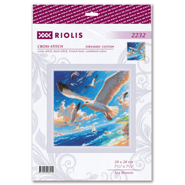 Cross stitch kit "Sea Breeze" 20x20 cm SR2232