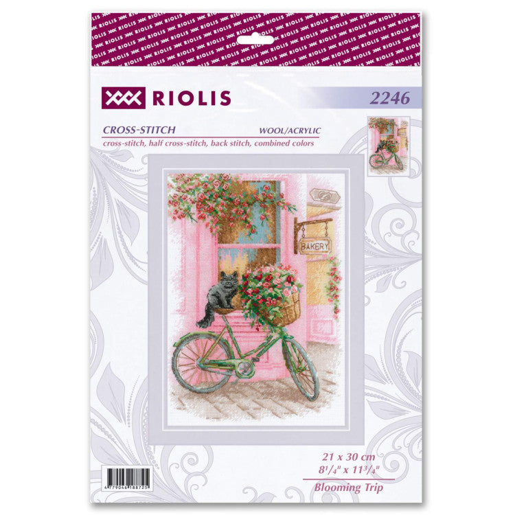 Cross stitch kit Blooming Trip 21x30 cm SR2246
