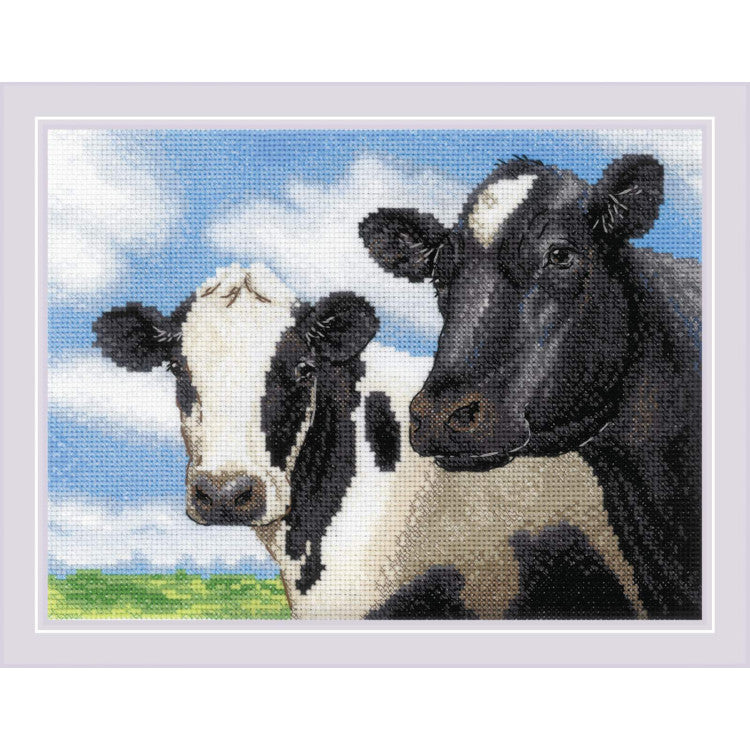 Cross stitch kit Cows 24x18 cm SR2237