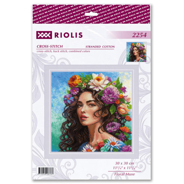 Cross stitch kit Floral Muse 30x30 cm SR2254