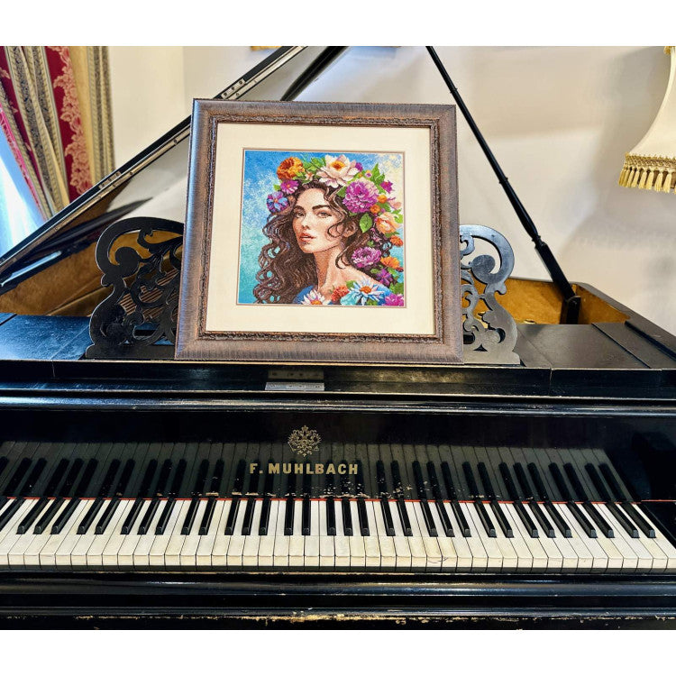 Cross stitch kit Floral Muse 30x30 cm SR2254