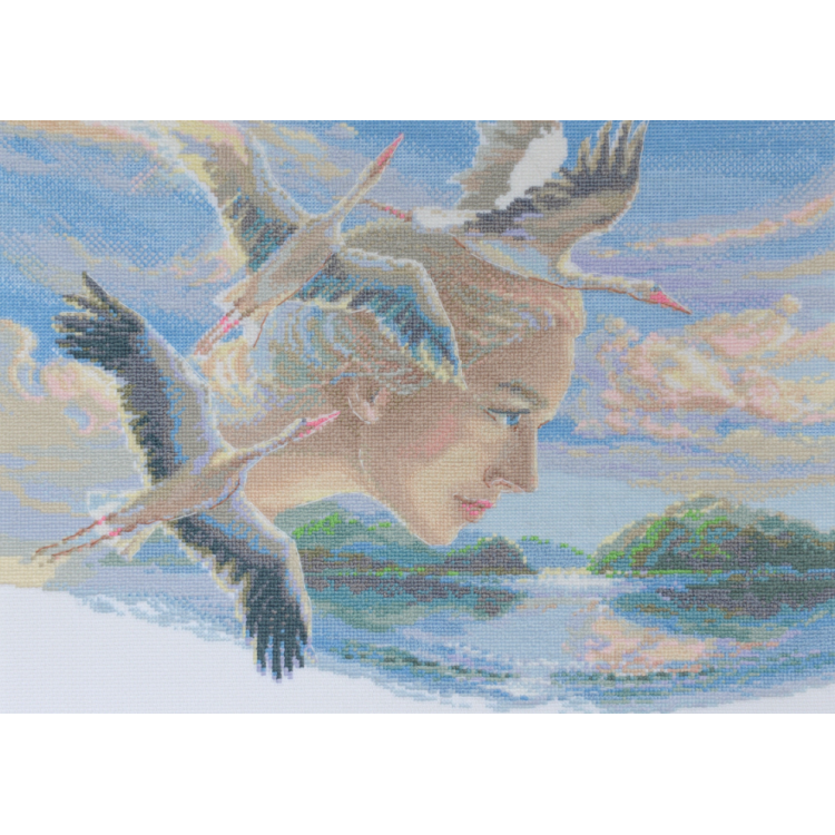 Cross stitch kit - Aine collection "Mother Nature. Sky" 40x30 cm SRA1002